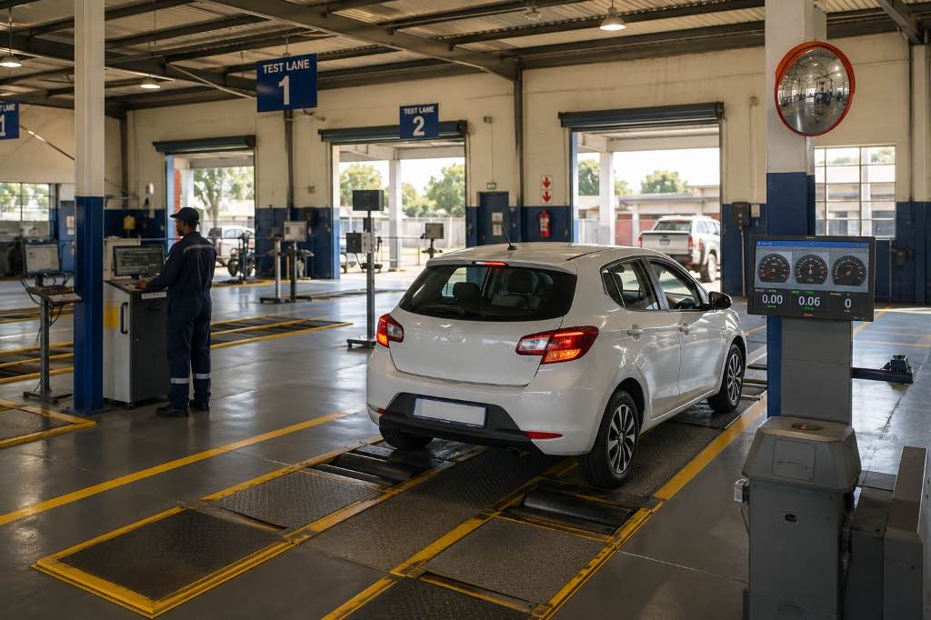 Testing lane and safety checks